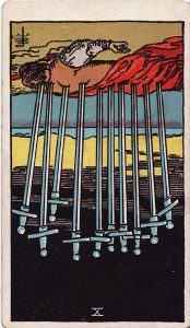 10 of Swords Reversed Tarot Meaning and Interpretation