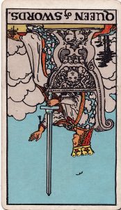 Queen of Swords Reversed Tarot Meaning and Interpretation