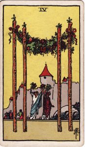 4 of Wands Tarot Meaning and Interpretation