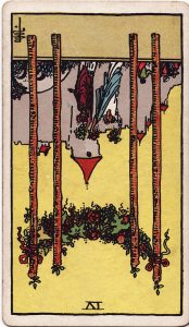4 of Wands Reversed Tarot Meaning and Interpretation