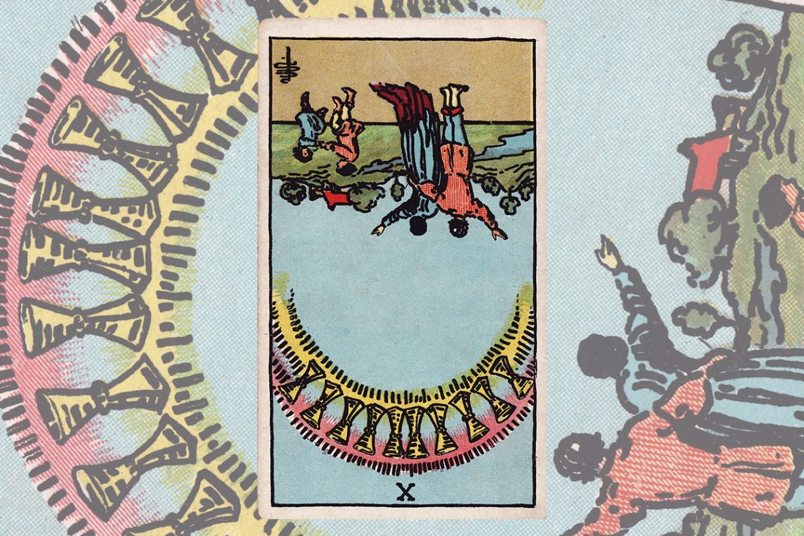 10 of Cups Reversed Tarot Meaning