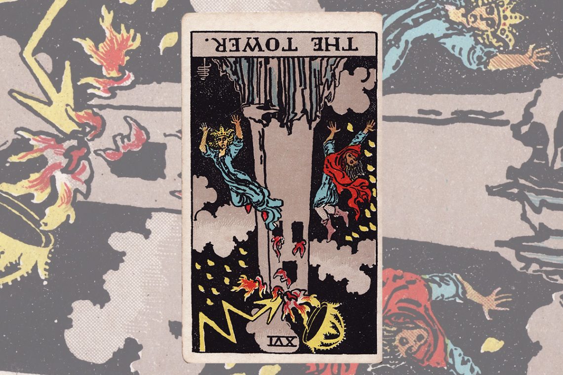 16 The Tower Reversed Tarot Meaning