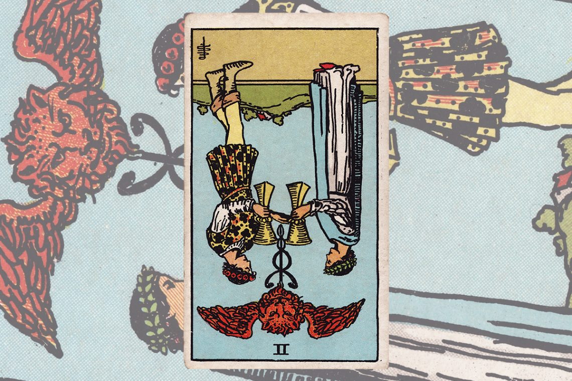 2 of Cups Reversed Tarot Meaning