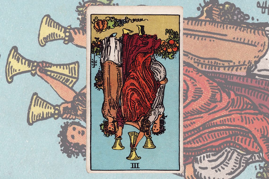 3 of Cups Reversed Tarot Meaning
